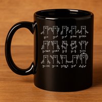 Funny Cat And Math Cat And Algebra Lover Cat 11oz C Handle Ceramic Mug