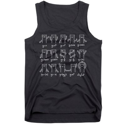 Funny Cat And Math Cat And Algebra Lover Cat Tank Top