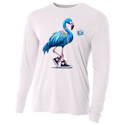 Flamingo Chucks And Pearls Comma La Kamala 2024 Cooling Performance Long Sleeve Crew