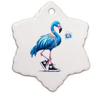 Flamingo Chucks And Pearls Comma La Kamala 2024 Ceramic Star Ornament