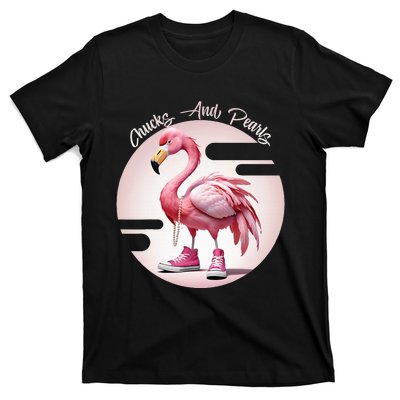 Flamingo Chucks And Pearls Comma La Kamala T-Shirt