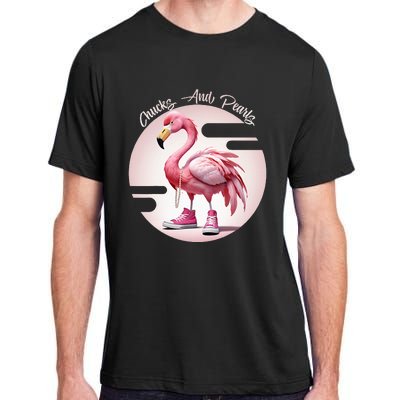 Flamingo Chucks And Pearls Comma La Kamala Adult ChromaSoft Performance T-Shirt