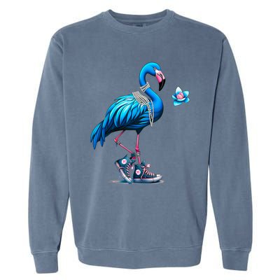 Flamingo Chucks And Pearls Comma La Kamala 2024 Cute Gift Garment-Dyed Sweatshirt