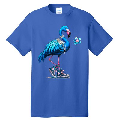 Flamingo Chucks And Pearls Comma La Kamala 2024 Cute Gift Tall T-Shirt