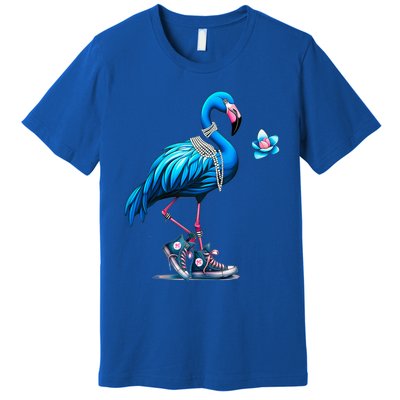 Flamingo Chucks And Pearls Comma La Kamala 2024 Cute Gift Premium T-Shirt