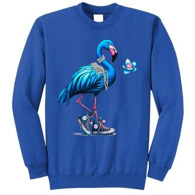 Flamingo Chucks And Pearls Comma La Kamala 2024 Cute Gift Tall Sweatshirt