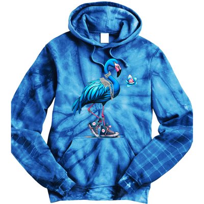 Flamingo Chucks And Pearls Comma La Kamala 2024 Cute Gift Tie Dye Hoodie