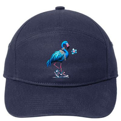 Flamingo Chucks And Pearls Comma La Kamala 2024 Cute Gift 7-Panel Snapback Hat