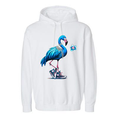 Flamingo Chucks And Pearls Comma La Kamala 2024 Cute Gift Garment-Dyed Fleece Hoodie