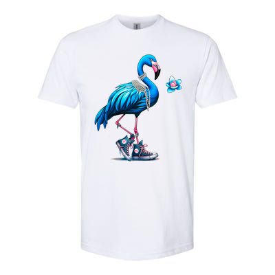 Flamingo Chucks And Pearls Comma La Kamala 2024 Cute Gift Softstyle CVC T-Shirt