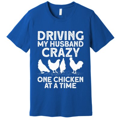 Funny Chicken Art For Mom Chicken Lady Chicken Farmer Premium T-Shirt