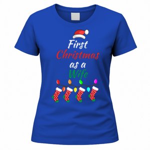 First Christmas As A Wife Spouse New Bride 1st Xmas Gift Women's T-Shirt