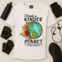 Funny Create A Kinder Planet Earth Day Performance Shirt