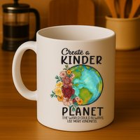 Funny Create A Kinder Planet Earth Day Mug
