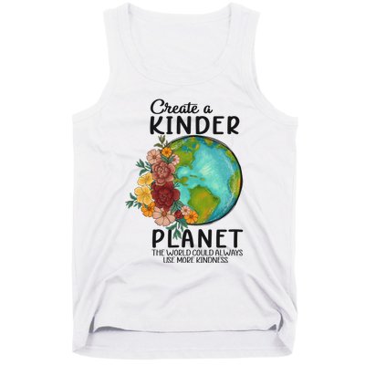 Funny Create A Kinder Planet Earth Day Tank Top