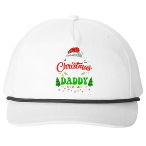 First Christmas As A Daddy Santa Hat Ugly Xmas 2024 Snapback Five-Panel Rope Hat