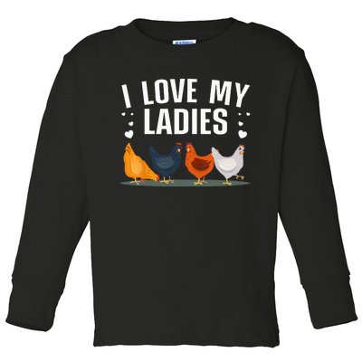 Funny Chicken Art Men Women Ladies Chicken Farmer Whisperer Toddler Long Sleeve Shirt