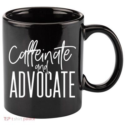 Funny Caffeinate And Advocate Meaningful Gift Best Gift Idea For Sped Meaningful 11oz C Handle Ceramic Mug