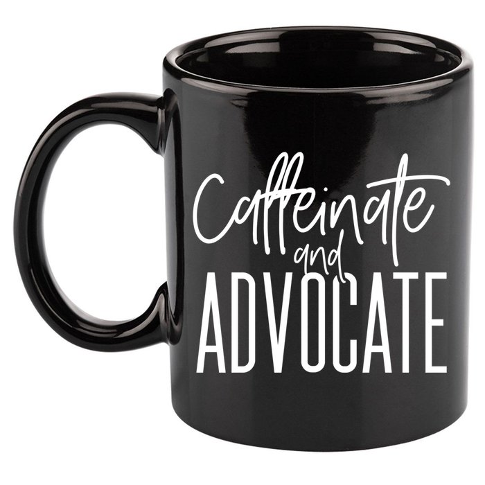 Funny Caffeinate And Advocate Meaningful Gift Best Gift Idea For Sped Meaningful 11oz C Handle Ceramic Mug