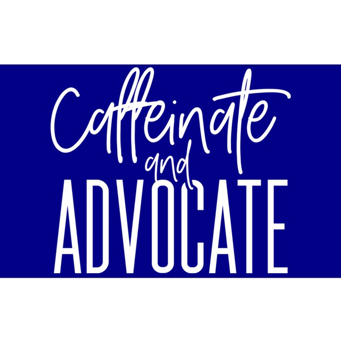 Funny Caffeinate And Advocate Meaningful Gift Best Gift Idea For Sped Meaningful Bumper Sticker