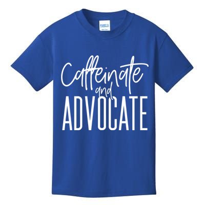 Funny Caffeinate And Advocate Meaningful Gift Best Gift Idea For Sped Meaningful Kids T-Shirt