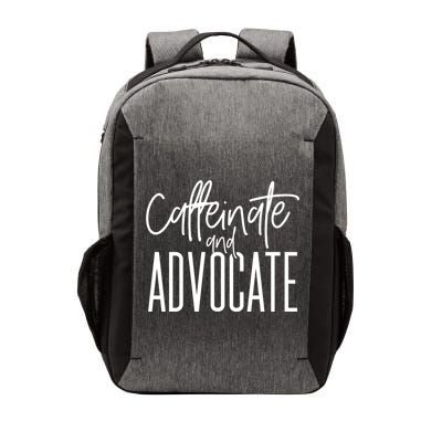 Funny Caffeinate And Advocate Meaningful Gift Best Gift Idea For Sped Meaningful Vector Backpack