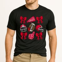 Football Coquette Bow Football Cheer Lover Performance Shirt