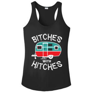 Funny Camping Bitches With Hitches Gift Ladies PosiCharge Competitor Racerback Tank