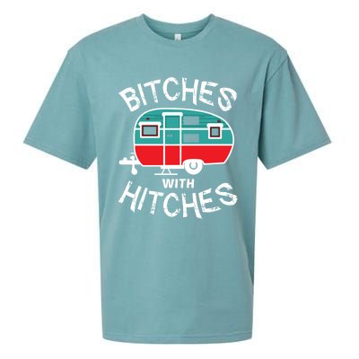 Funny Camping Bitches With Hitches Gift Sueded Cloud Jersey T-Shirt