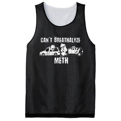 Funny CanT Breathalyze Meth Humor Quote Saying Mesh Reversible Basketball Jersey Tank