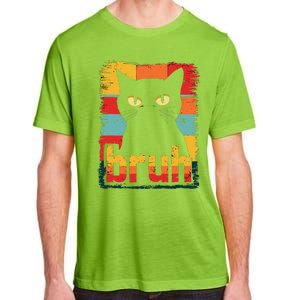 Funny Cat Bruh Meme Graphic Adult ChromaSoft Performance T-Shirt