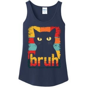 Funny Cat Bruh Meme Graphic Ladies Essential Tank