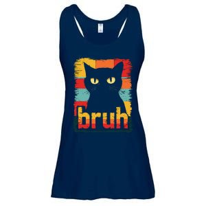 Funny Cat Bruh Meme Graphic Ladies Essential Flowy Tank