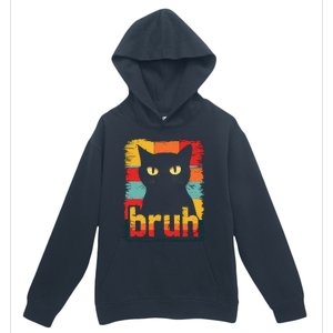 Funny Cat Bruh Meme Graphic Urban Pullover Hoodie