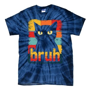 Funny Cat Bruh Meme Graphic Tie-Dye T-Shirt