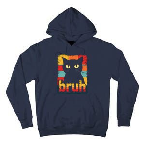 Funny Cat Bruh Meme Graphic Tall Hoodie