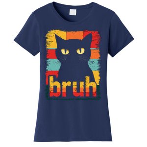 Funny Cat Bruh Meme Graphic Women's T-Shirt