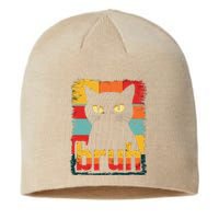 Funny Cat Bruh Meme Graphic Sustainable Beanie