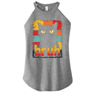 Funny Cat Bruh Meme Graphic Women's Perfect Tri Rocker Tank