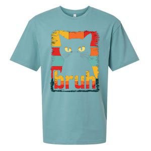 Funny Cat Bruh Meme Graphic Sueded Cloud Jersey T-Shirt