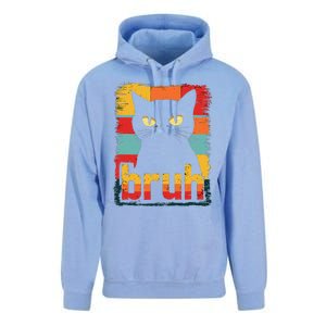 Funny Cat Bruh Meme Graphic Unisex Surf Hoodie