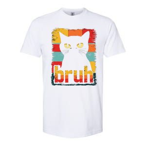 Funny Cat Bruh Meme Graphic Softstyle CVC T-Shirt