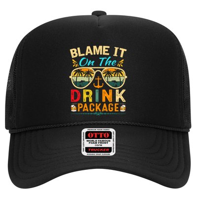 Funny Cruise Blame It On The Drink Package Cruise Vacation Trucker Hat