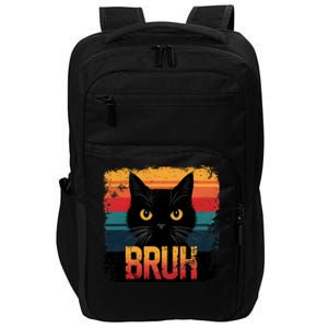 Funny Cat Bruh For Teens Meme Graphic Impact Tech Backpack