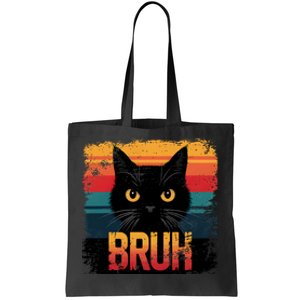 Funny Cat Bruh For Teens Meme Graphic Tote Bag