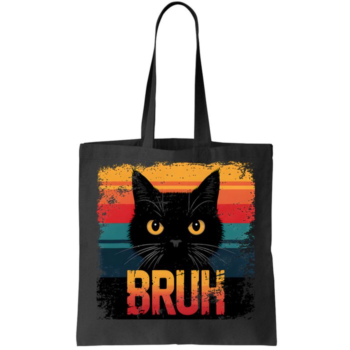 Funny Cat Bruh For Teens Meme Graphic Tote Bag