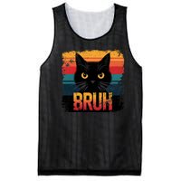 Funny Cat Bruh For Teens Meme Graphic Mesh Reversible Basketball Jersey Tank