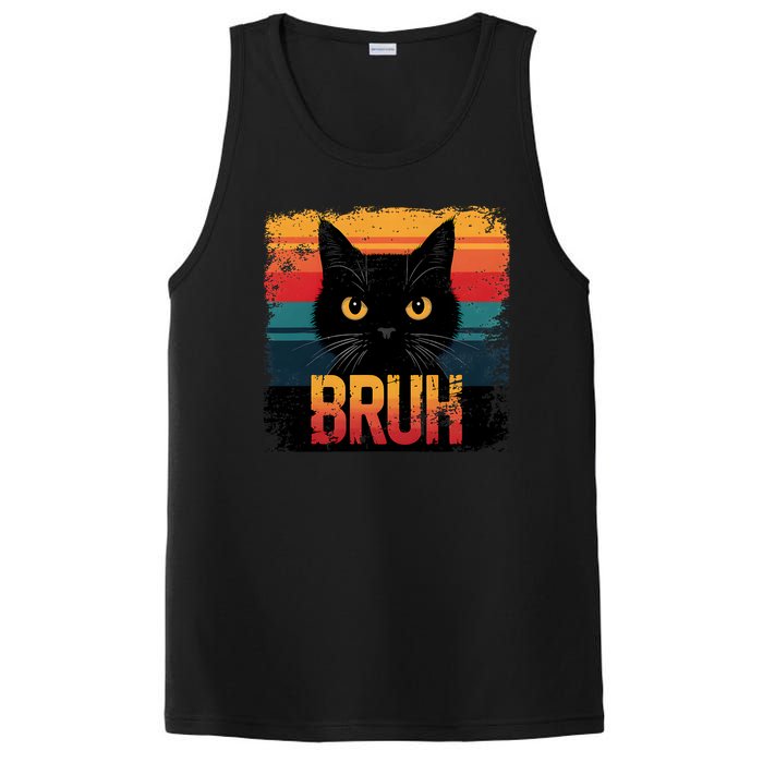 Funny Cat Bruh For Teens Meme Graphic PosiCharge Competitor Tank