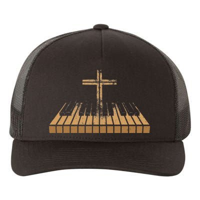 Funny Christian Band Musician Rock Music Piano Yupoong Adult 5-Panel Trucker Hat