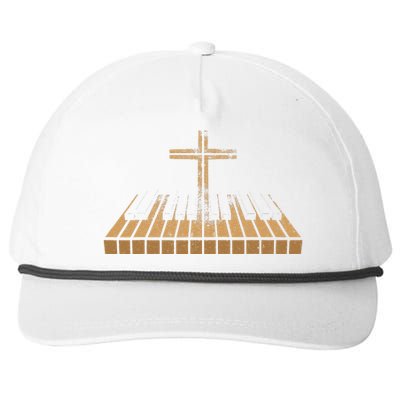 Funny Christian Band Musician Rock Music Piano Snapback Five-Panel Rope Hat